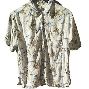 ❤️3/$18❤️ Vintage 80s floral Hawaiian shirt